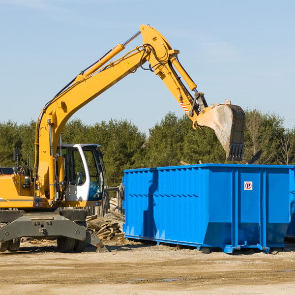 what size residential dumpster rentals are available in Canyon Dam CA